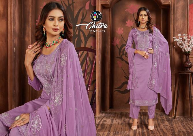 Chitra By Fourdots Heavy Work Jam Silk Cotton Wholesale Designer Salwar Suits Manufacturers